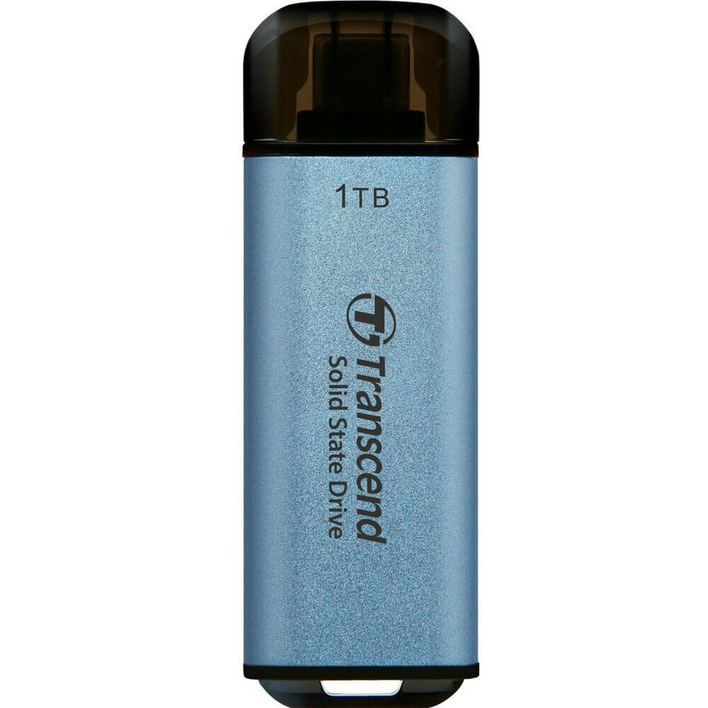 Внешний жесткий диск 1TB Transcend ESD300 TS1TESD300C голубой USB-C - фото №3