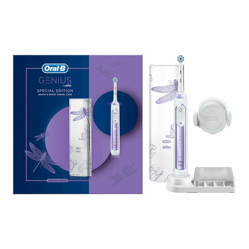 Braun oral-b genius special edition brushsmart travel case orchid purple d7015156xc 2327100₽