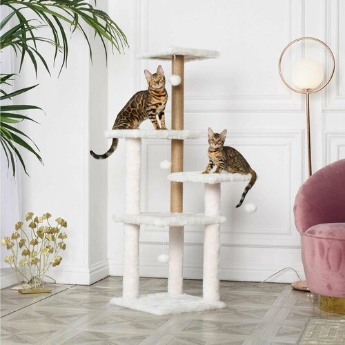 Игровой комплекс для кошек бриси 1501 когтеточка для кошек с домиком игровой комплекс для кошек лукоморье