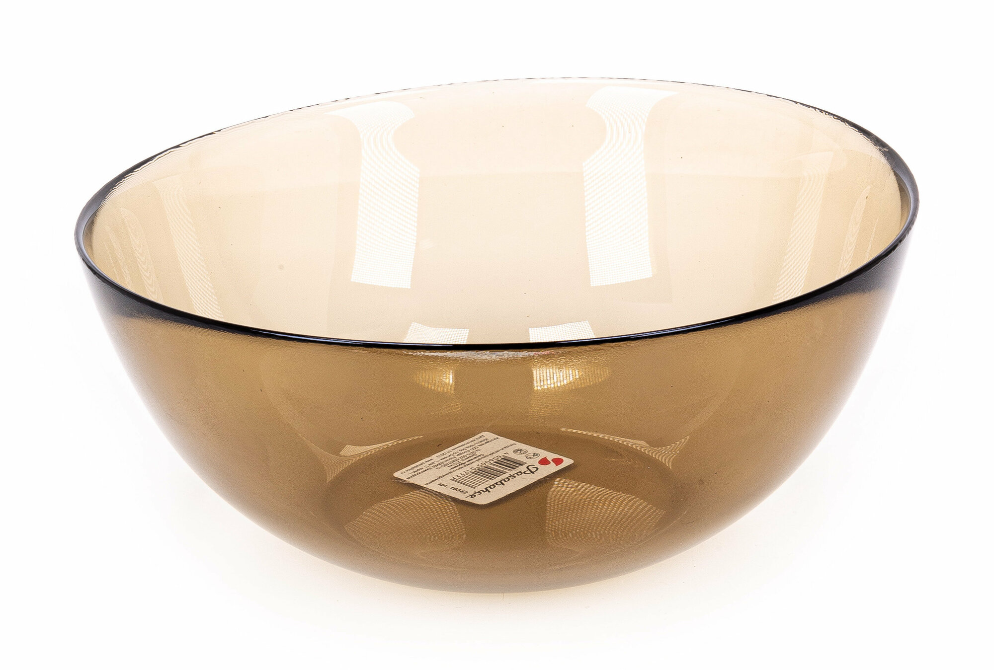 Салатник Pasabahce / Пасабахче Броунз из натрий-кальций-силикатного стекла, диаметр 215мм / столовая посуда
