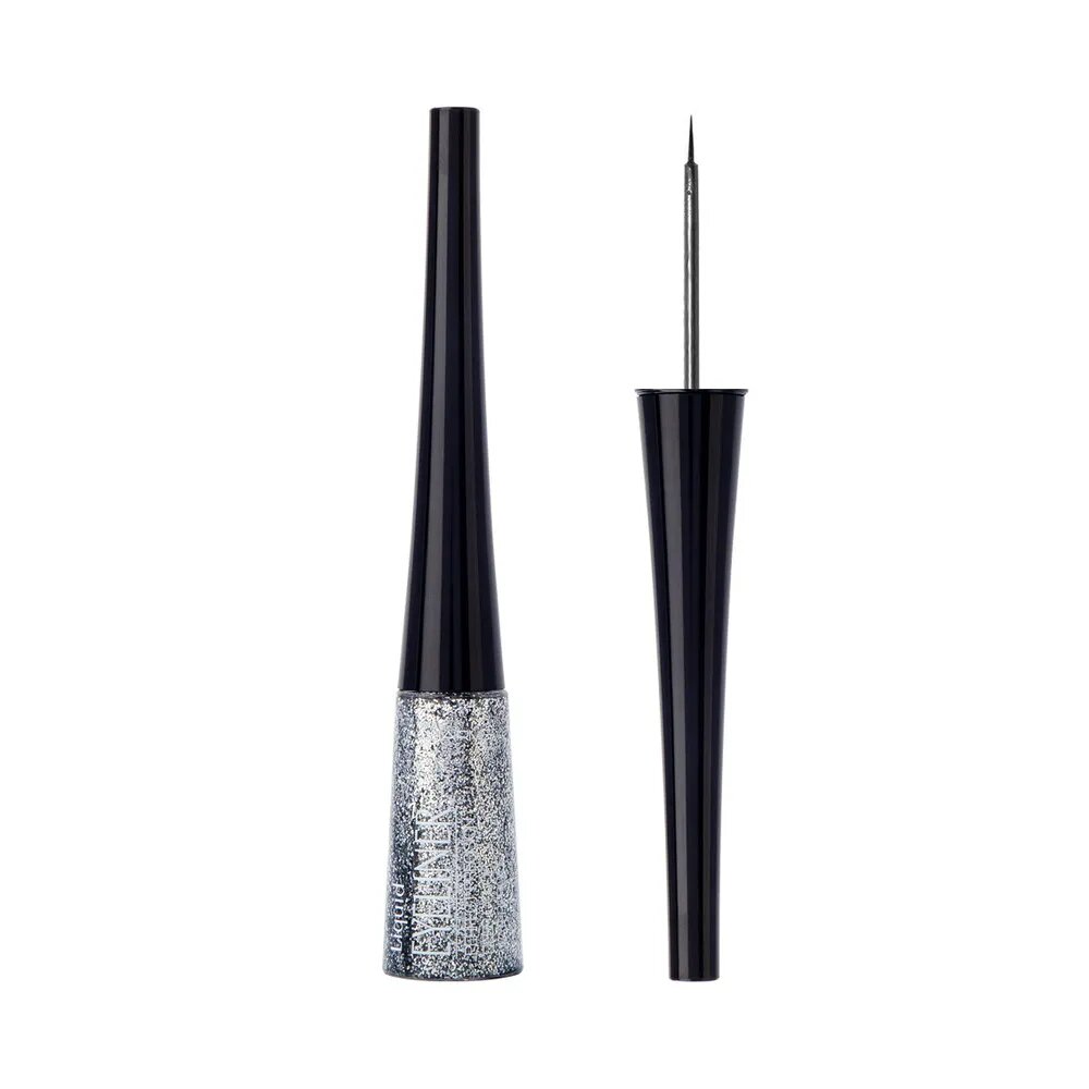 CHARME Подводка для глаз Deep Liner Sparkly Серебряные блестки 4,5 мл