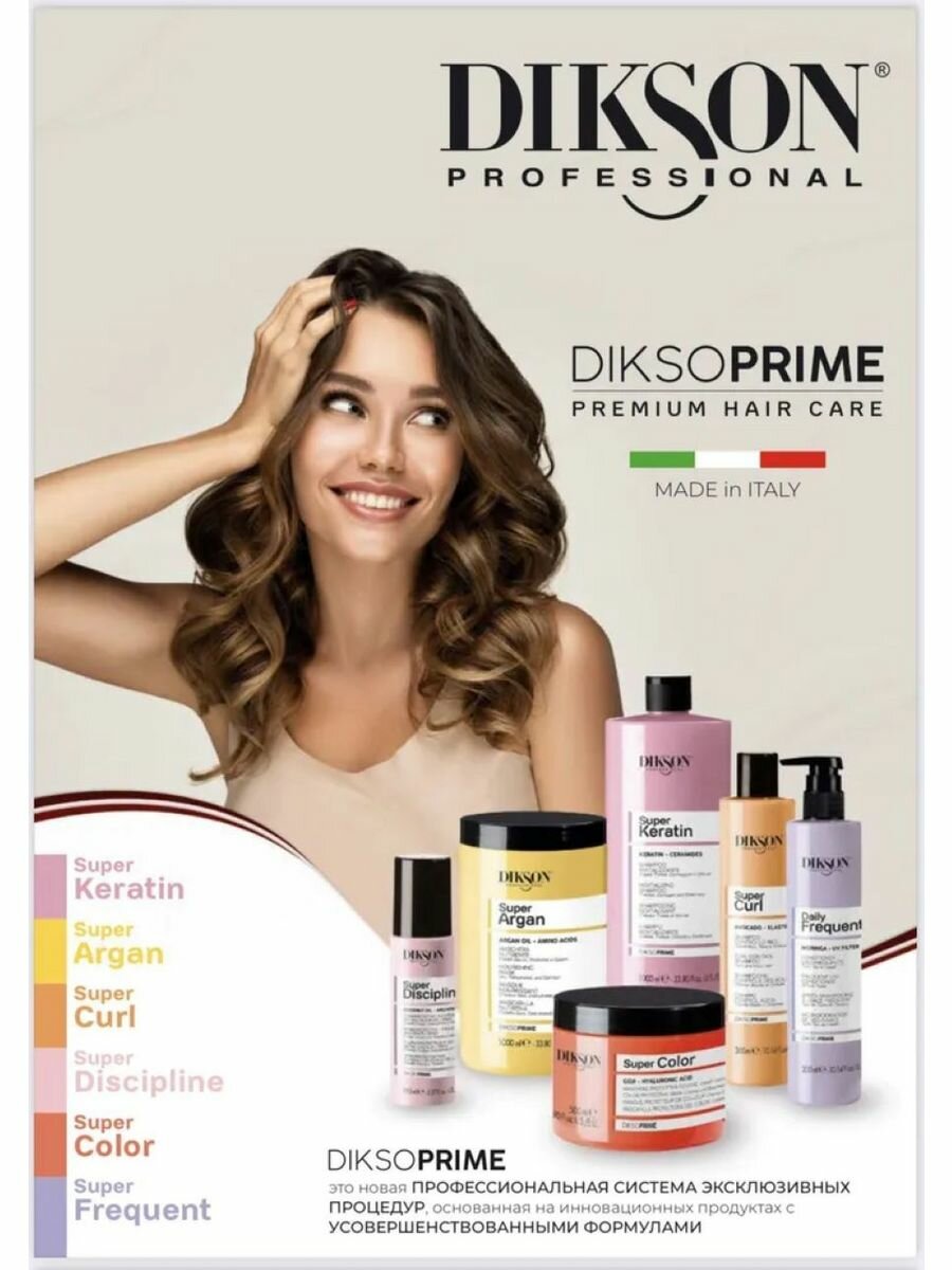 Восстанавливающая маска с кератином для волос Revitalizing Mask, 500 мл Dikson - фото №4