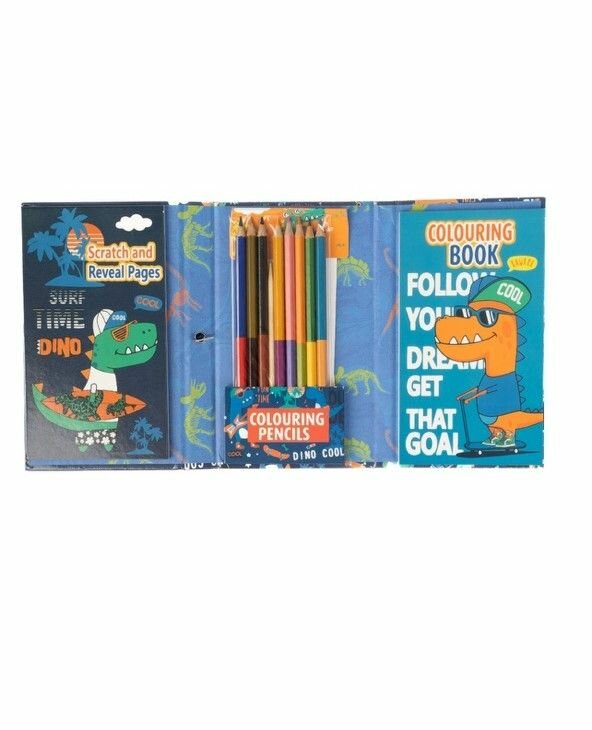 Блокнот раскраска детский с карандашами двухсторонними и гравюрой 3 и 1; для мальчика и девочки, подарок