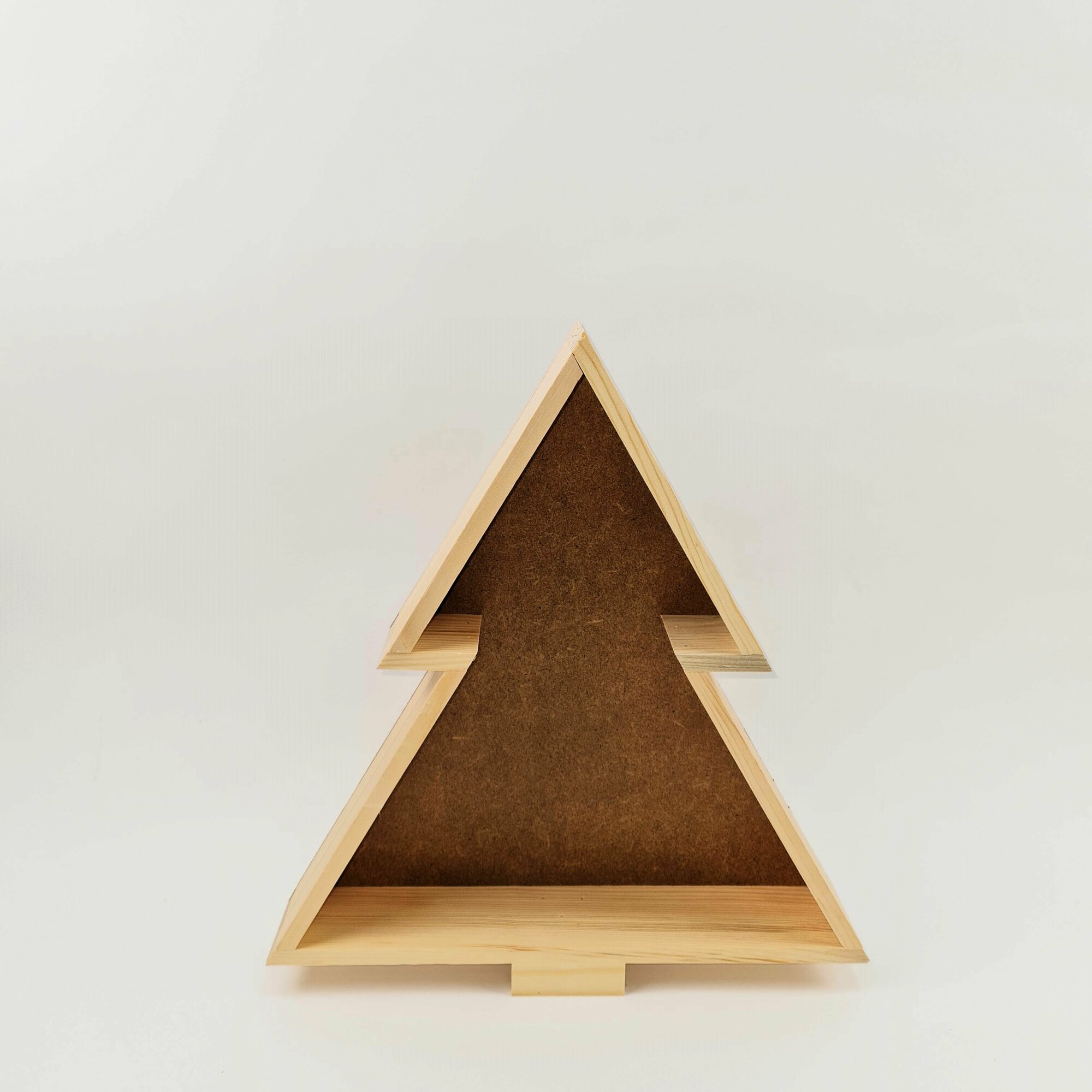 Декоративный деревянный короб в форме Елки 36*335*6 см