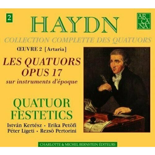 AUDIO CD HAYDN, JOSEPH - Quatuors Op. 17-Quatuor Festetics haydn collection complette des quatuors tome 8 volume 8 oeuvres 71 and 74 known as op 73 and 74 by quatuor festetics