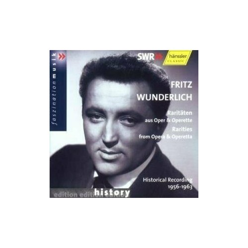 AUDIO CD Wunderlich, Fritz - Rarities From Opera & Operetta компакт диски swrmusic wunderlich fritz liederabend 1965 cd