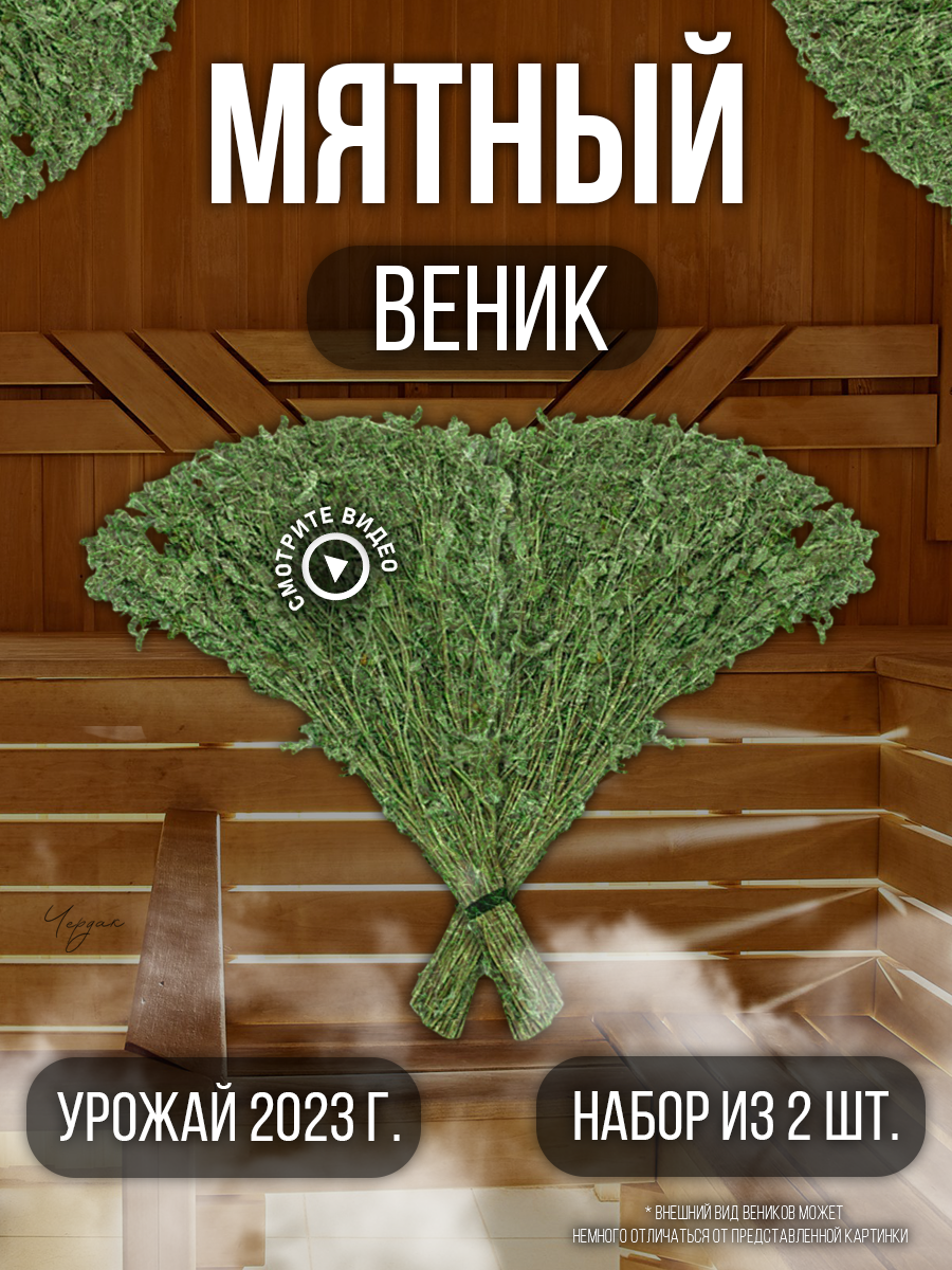 Веники для бани мятный 2 штуки