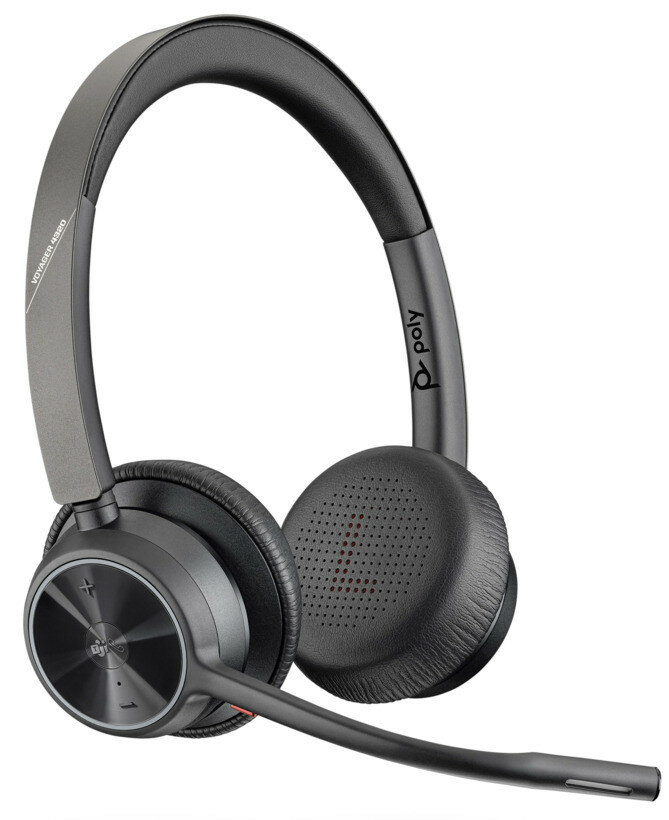 Гарнитура Plantronics Voyager 4320-M UC для ПК и мобильных устройств (Bluetooth, USB-A, MS Teams, зарядная подставка)