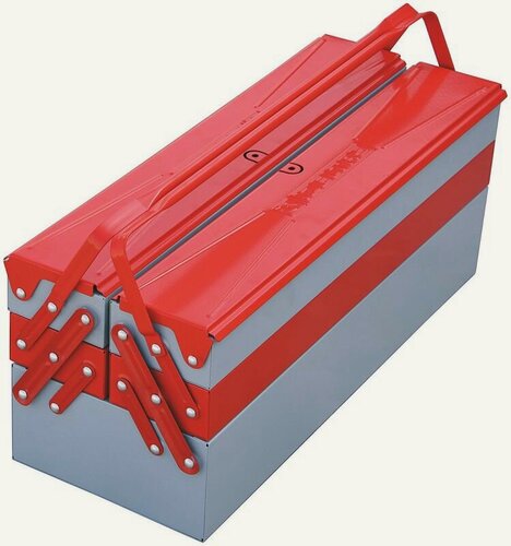 Изображение товара Ящик раскладной для инструментов металлический, 195х420х210 мм, 5 секций, IZELTAS, 8420336205, 13000002577