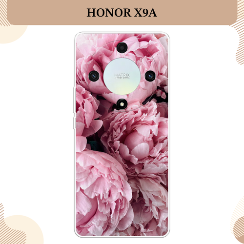 Силиконовый чехол Нежные пионы на Honor X9A / Хонор X9A силиконовый чехол нежные пионы на honor 30 хонор 30