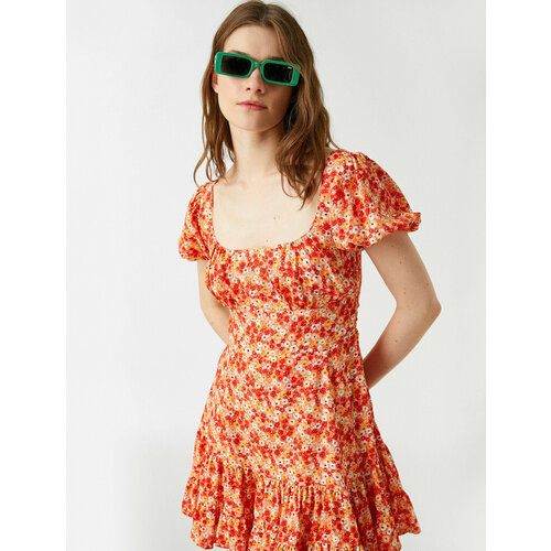 фото Платье koton, размер 36, оранжевый