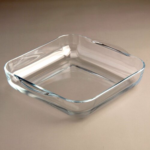 Форма для запекания, выпечки из жаропрочного стекла квадратная 3,45 литра
