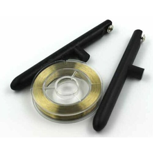 Леска (струна) для отделения защитных стёкол 0,10 мм с ручками леска струна для отделения защитных стёкол 0 06 мм с ручками