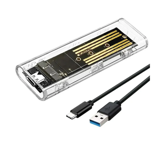 Внешний корпус для SSD M2 orico m 2 ssd box for nvme pcie m key m b key ssd disk usb c 10gbps hard drive enclosure m2 sata ssd case with type c to c cable