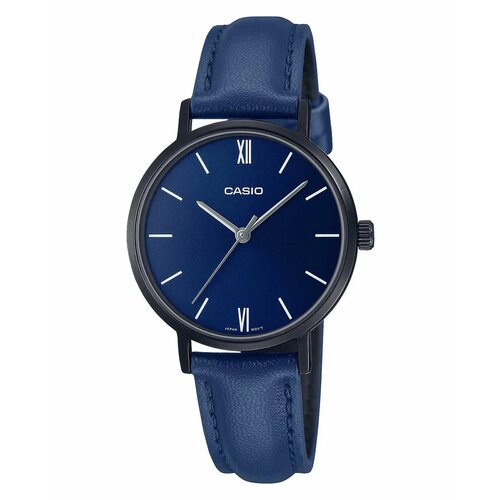 Наручные часы CASIO LTP-VT02BL-2A, синий, черный casio collection ltp e153l 2a