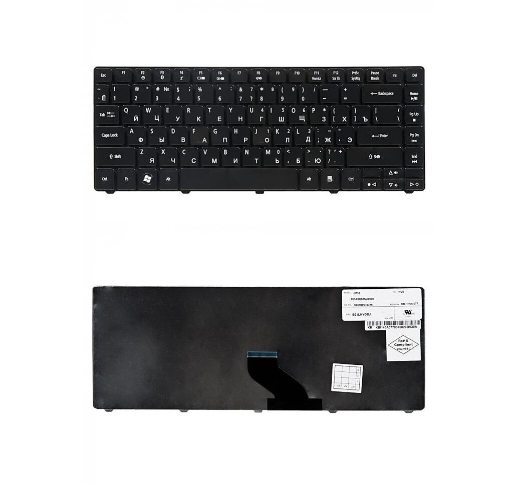 Клавиатура для ноутбука Acer для Aspire 3410 3750 3810 3811 3820 4251 4410 4551 4553 4625