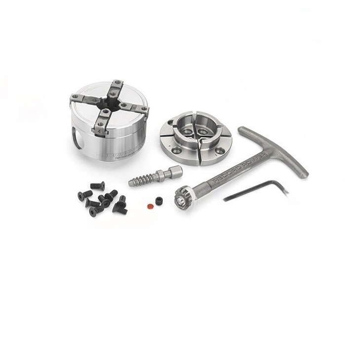 фото Комплект с компактным четырехкулачковым токарным патроном SC2 2.5 дюйма (63.5 мм) Record Power арт. 60001 (50984)