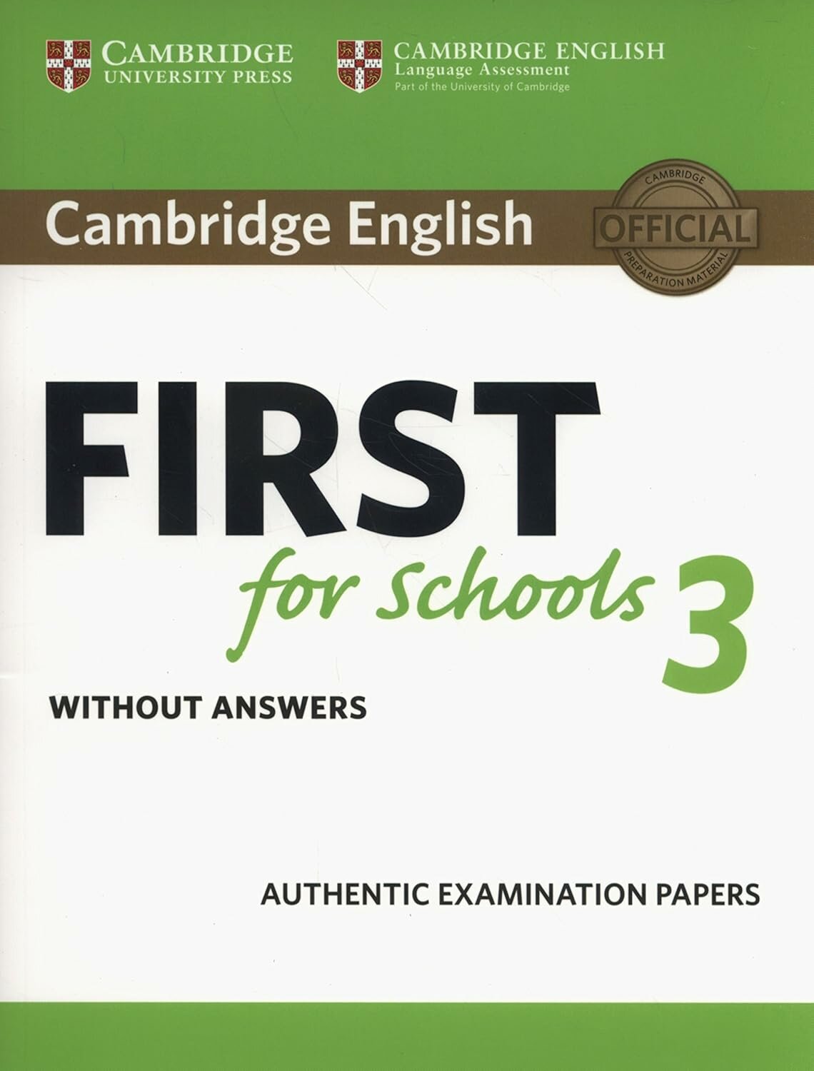 First for Schools 3 Student's Book without Answers