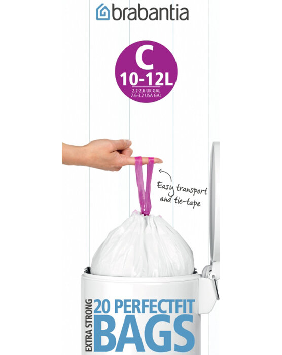 Мешки для мусора Brabantia Perfect Fit Bags C 12 л, белый - фото №11