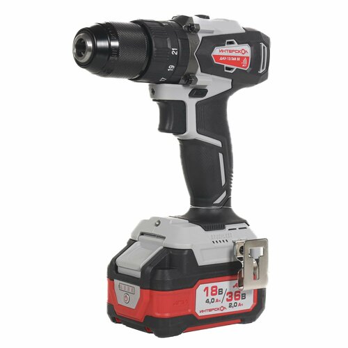 Бесщеточная аккумуляторная ударная дрель-шуруповерт ИНТЕРСКОЛ ДАУ-1336В 50 36 В 50 Нм 1700 обмин 25500 удмин с 2 АКБ 2 Ач и ЗУ в кейсе 8500070 1759000₽