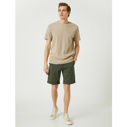 фото Шорты koton, размер 40, хаки