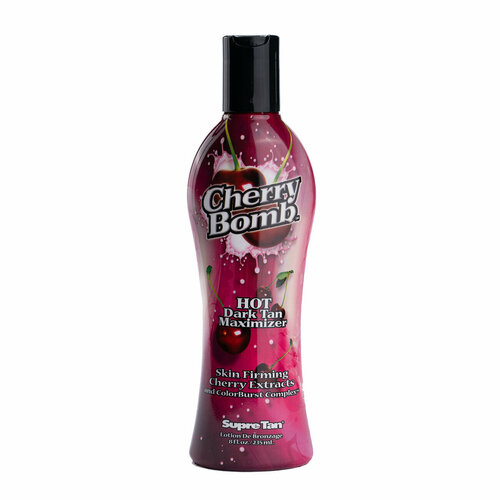 Supre Tan, Питательный крем-активатор с тингл-эффектом Cherry Bomb Hot Dark Tanning Maximizer, 235 мл