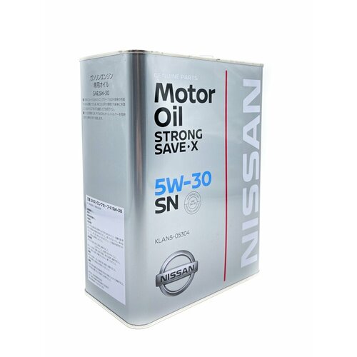 фото Синтетическое моторное масло nissan sn strong save x 5w-30, 4 л, 1 шт.