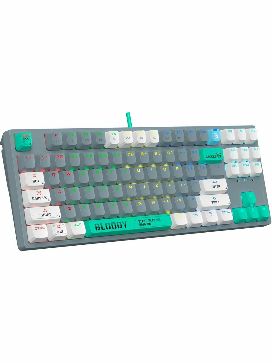 Клавиатура A4Tech Bloody S87 Energy механическая серый USB for gamer LED (S87 USB ENERGY ASH) — фото 16