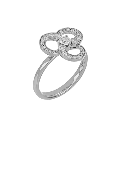 Кольцо Crivelli, белое золото, 750 проба, бриллиант, размер 17