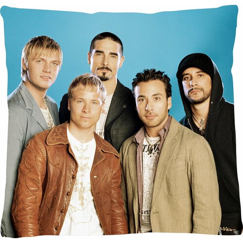 Подушка квадратная Backstreet Boys разноцветный