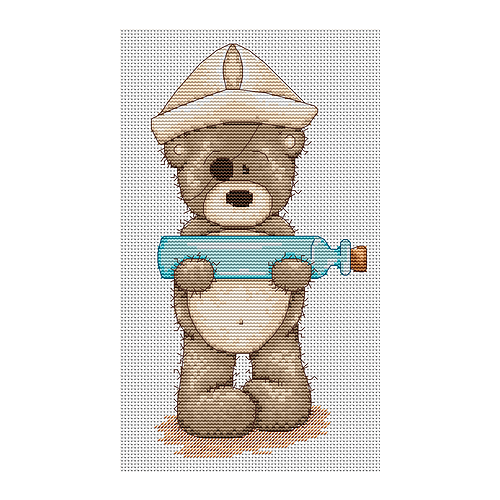 медвежонок бруно b1028 luca s набор для вышивания 16 5 x 18 см счетный крест Набор для вышивания «Luca-S» B1030 Медвежонок Бруно,10,5х19,5;