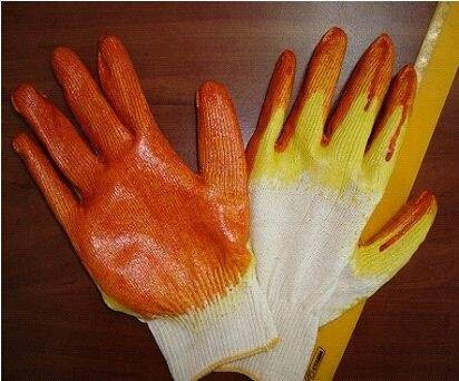 фото Перчатки Х/Б С Двойн. Латекс. Покр. Люкс (Полуоблив) 446-016 (арт. 476607)