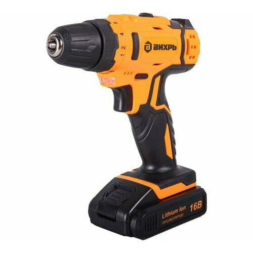 Дрель-шуруповерт аккумуляторная ДА-16Л-2КА с набором оснастки 65 предметов Вихрь 661700₽