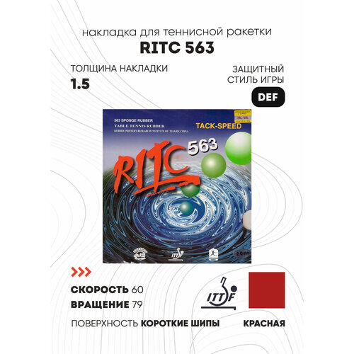 Накладка Friendship Ritc 563 (цвет красный, толщина 1.5)