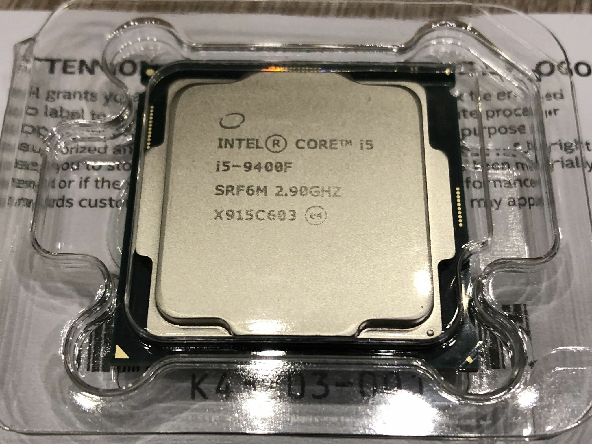 Процессор Intel Core i5-9400F LGA1151 v2, 6 x 2900 МГц, OEM