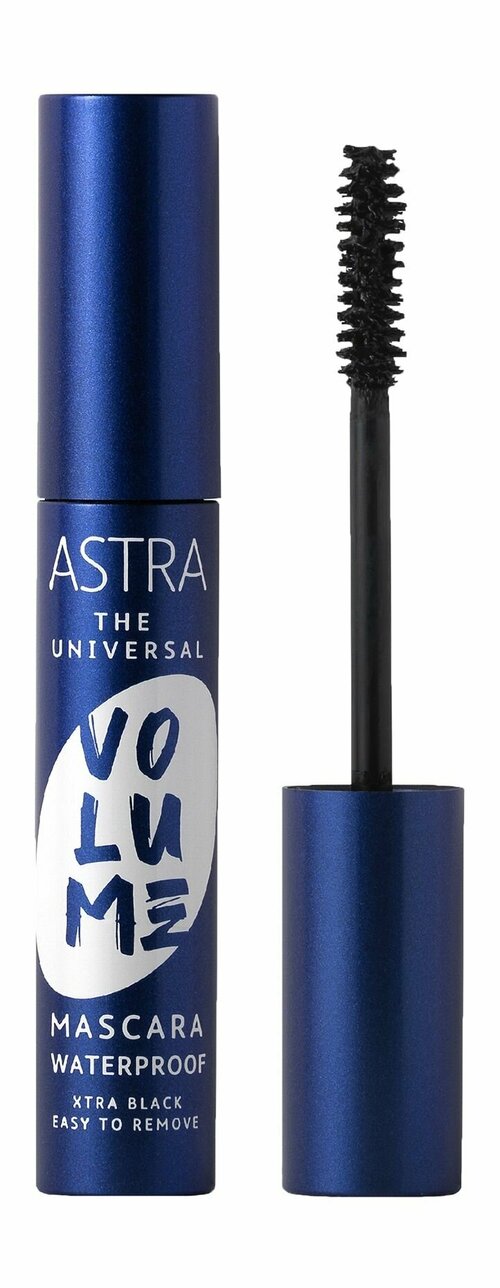 Водостойкая тушь для объема, удлинения и подкручивания ресниц / Astra The Universal Volume Waterproof Mascara