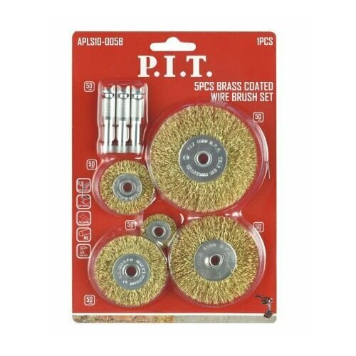 Набор латунных щеток PIT 5штAPLS10-005B 595₽