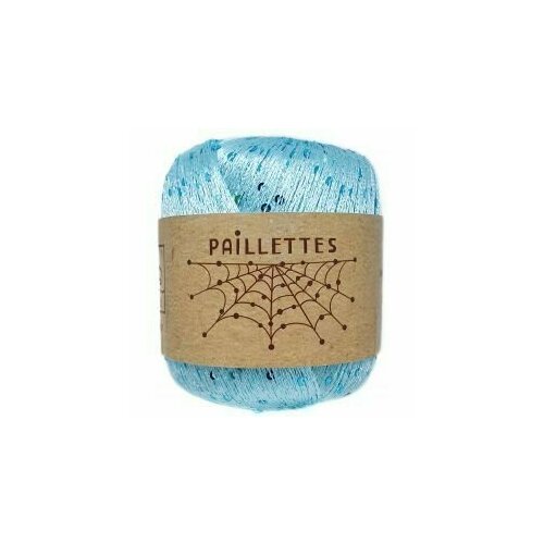 Пряжа Paillettes Wool Sea (462), 50г, 275м, 100% полиэстер (2 шт.)