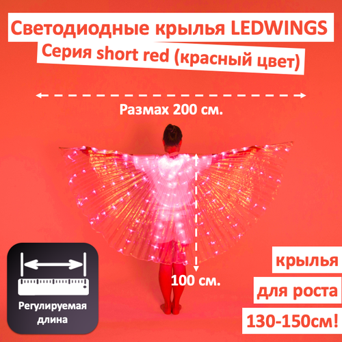 фото Светодиодные крылья ledwings для танца red