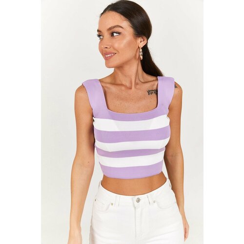фото Топ размер onesize, лиловый tias fashion
