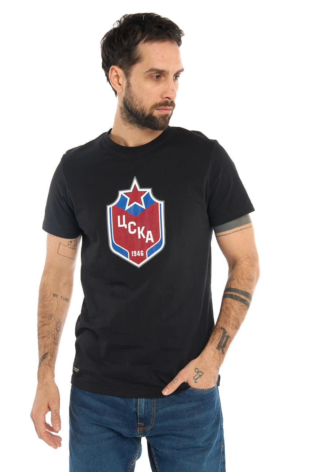 Футболка Atributika & Club ХК ЦСКА, размер XXXL, черный