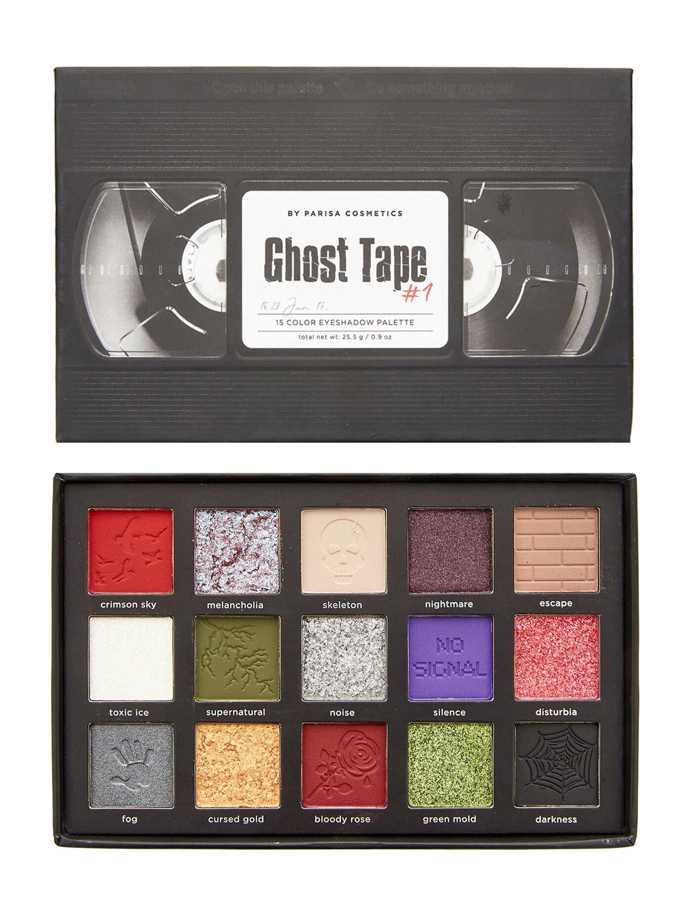 PARISA COSMETICS Набор теней для век Ghost Tape С2315-1, 26г