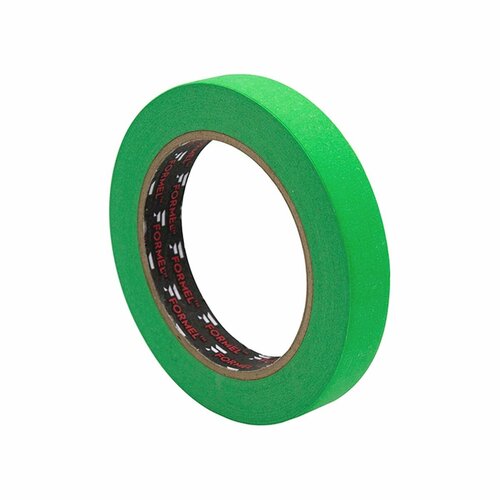 Маскировочная малярная лента Formel Masking Tape Color Green зеленый 19 мм. * 40 м. темп. до 90 C.