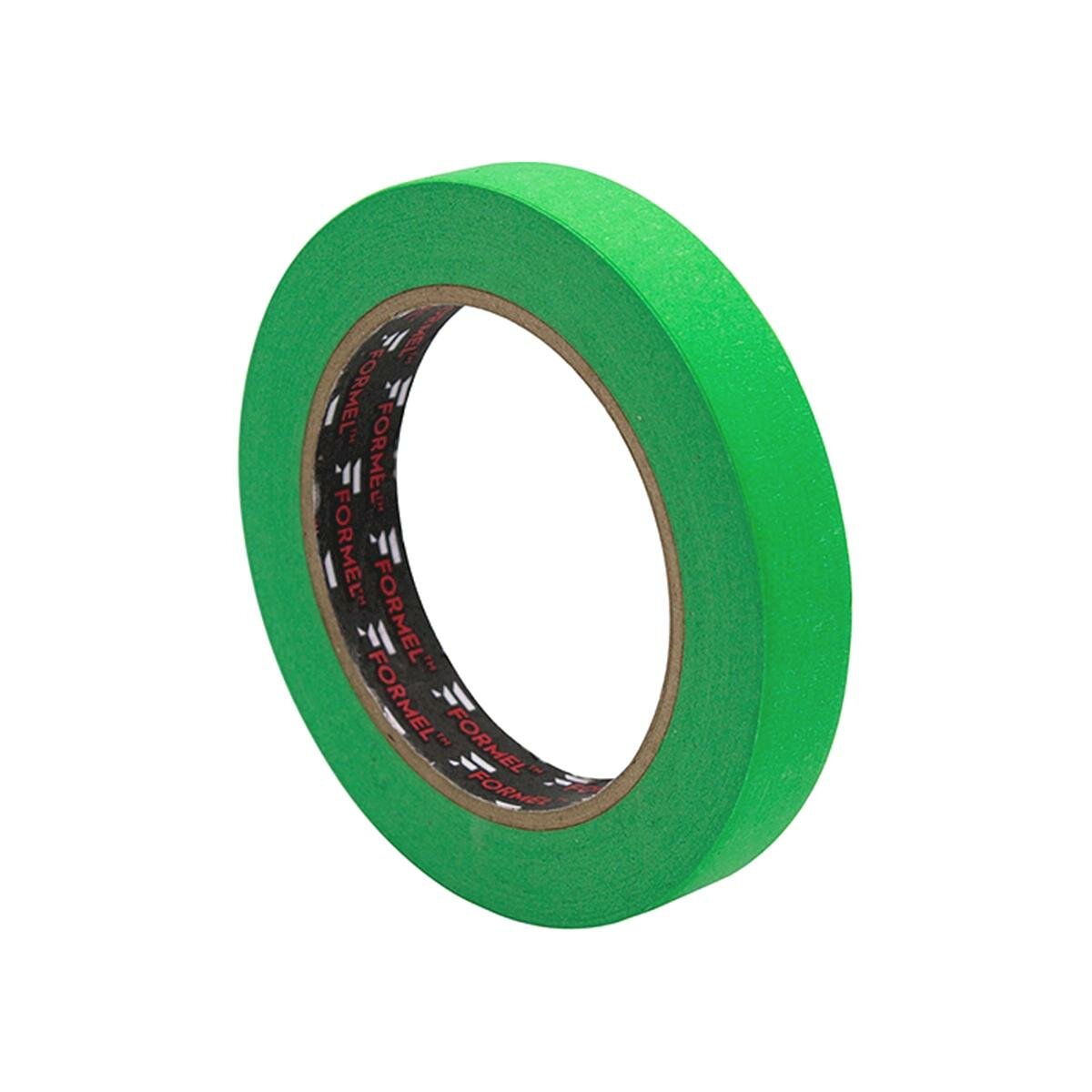 Маскировочная малярная лента Formel Masking Tape Color Green зеленый 24 мм. * 40 м. темп. до 90 C.