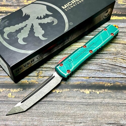 фото Нож складной microtech mct12310bh ultratech, tanto blade, bounty hunter нет бренда