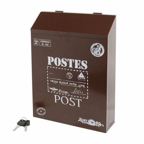 Ящик почтовый аллюр 3010 шоколадно-коричневый 1350₽