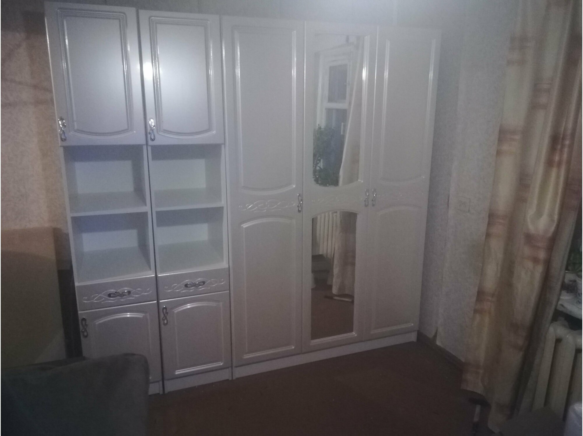 фото Шкаф 3-х створчатый ШК-3 "Венеция" - Белый / Глянец жемчуг