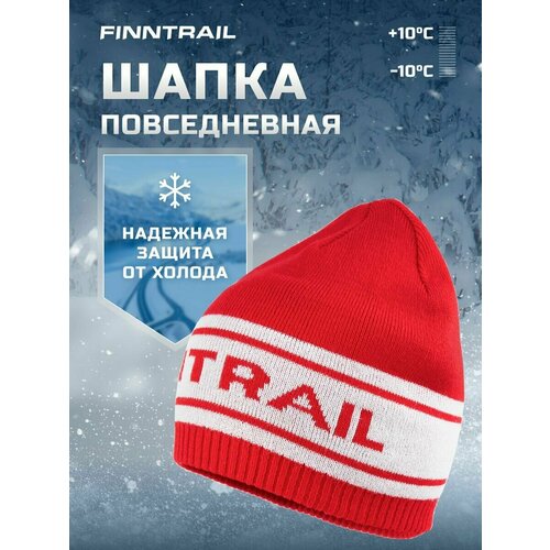 фото Шапка бини finntrail daily, размер xl-xxl, красный