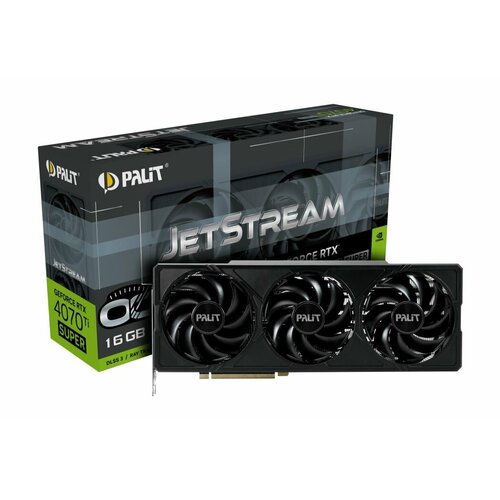 Видеокарта Palit RTX4070Ti SUPER JETSTREAM OC 16GB GDDR6X 256-bit DPx3 HDMI 3FAN RTL 118691₽