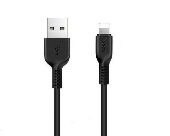 Кабель Hoco X20 Lightning - USB черный, 1м